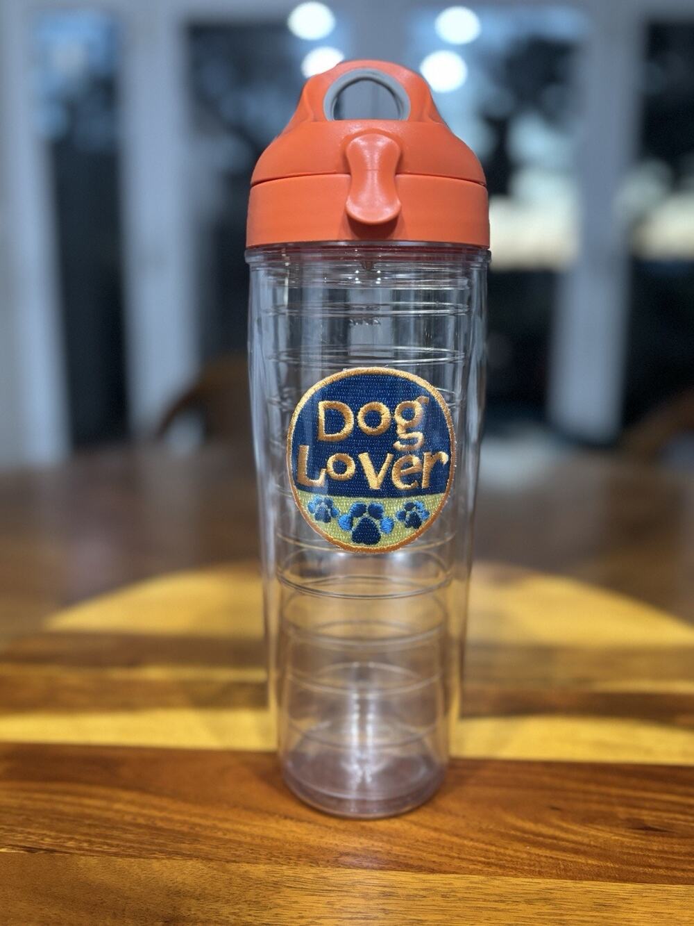 Tervis Dog Lover Decorated Vacuum Flask Tumbler, 24 oz/700 ml Clear/Orange